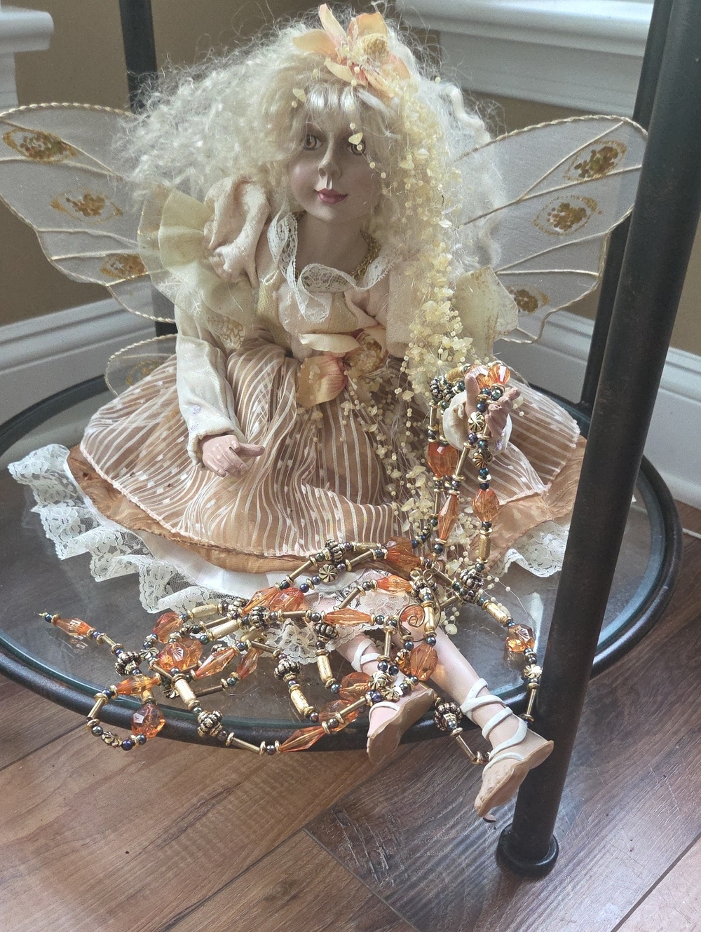 Fairy Doll Home Accent in Cream and Peach